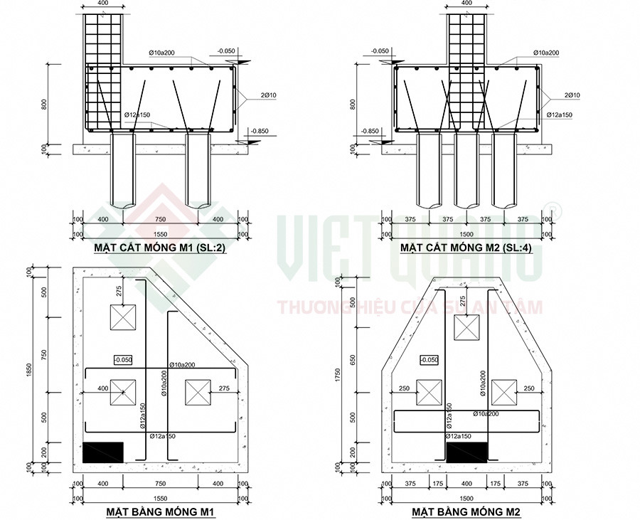 Móng cọc xây nhà là móng tốt chắc nhất giá rẻ