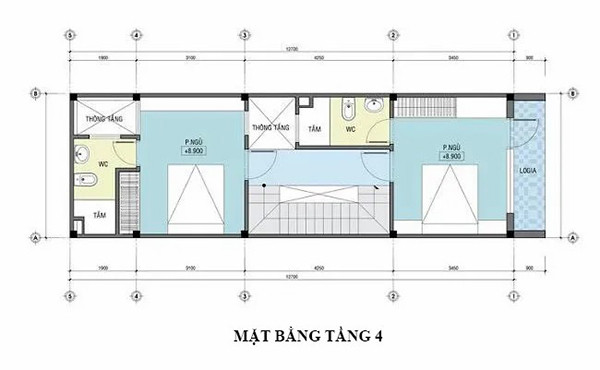 Mẫu nhà đẹp 6 lầu hiện đại làm văn phòng khách sạn kinh doanh